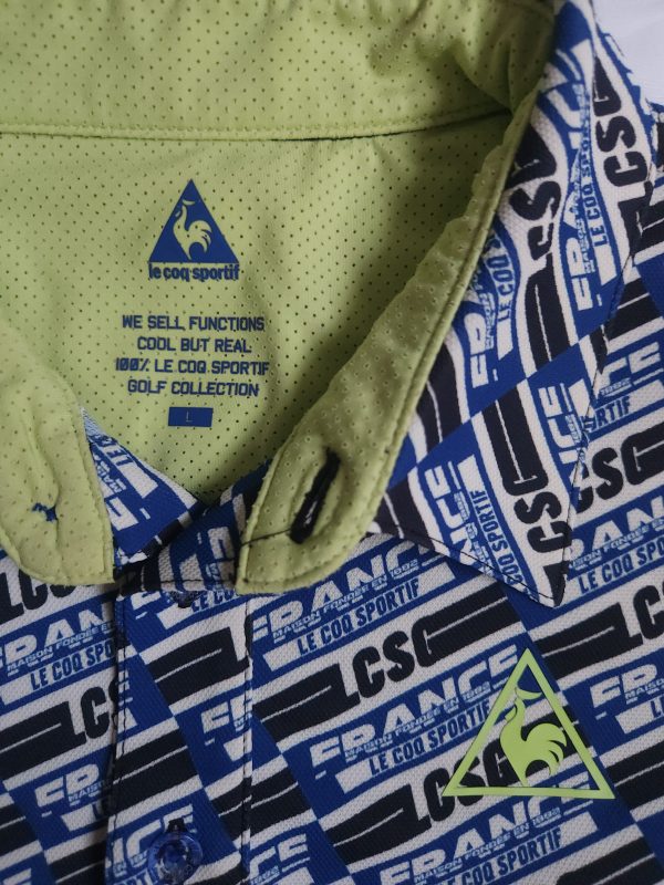 Le Coq Sportif Logo Print Men Golf Polo Shirt