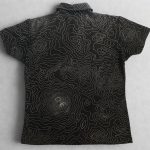 Descente Golf Men Topographic Print Golf Polo Shirt