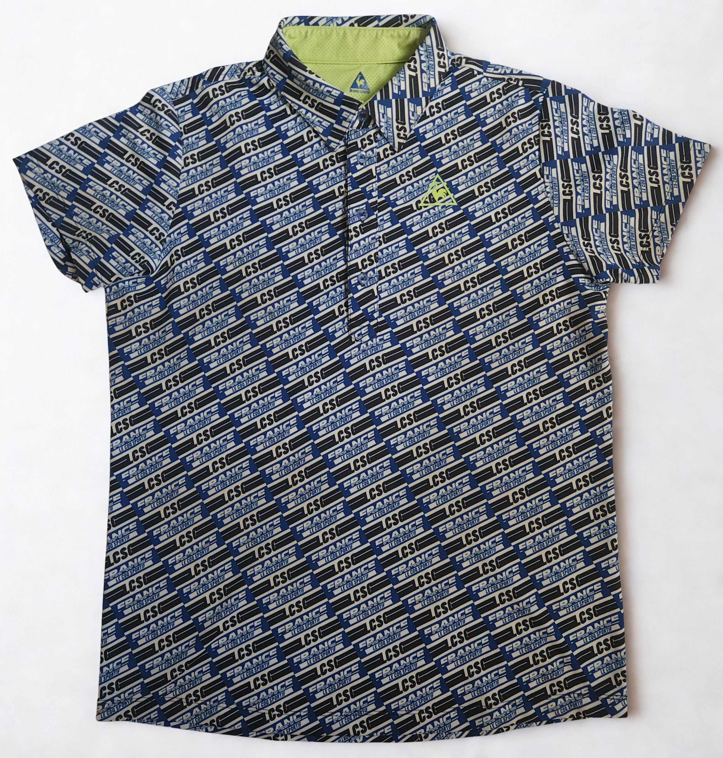 Le Coq Sportif Logo Print Men Golf Polo Shirt