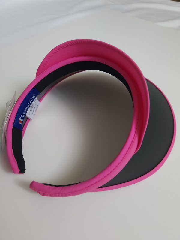 Champion Pink and Black UPF Golf Visor