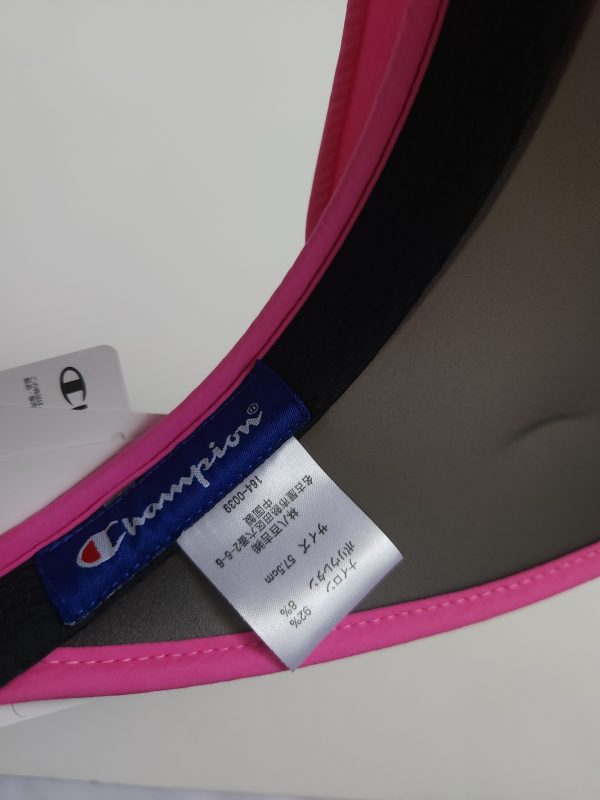 Champion Pink and Black UPF Golf Visor