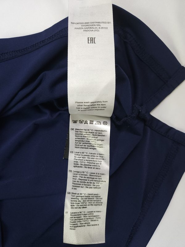 Hydrogen Dark Blue Short Sleeve Women Golf Polo Shirt
