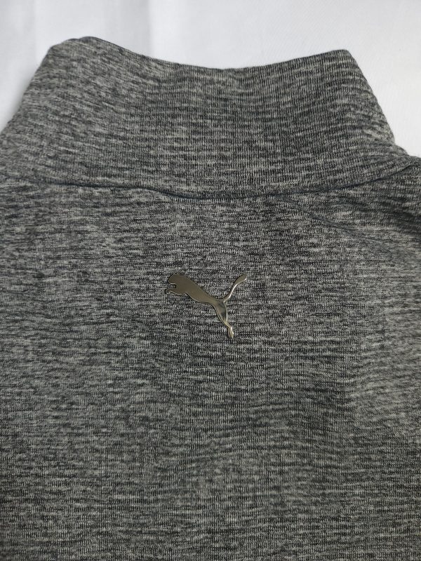 Puma Grey Heathered Women Long Sleeve Golf Dress