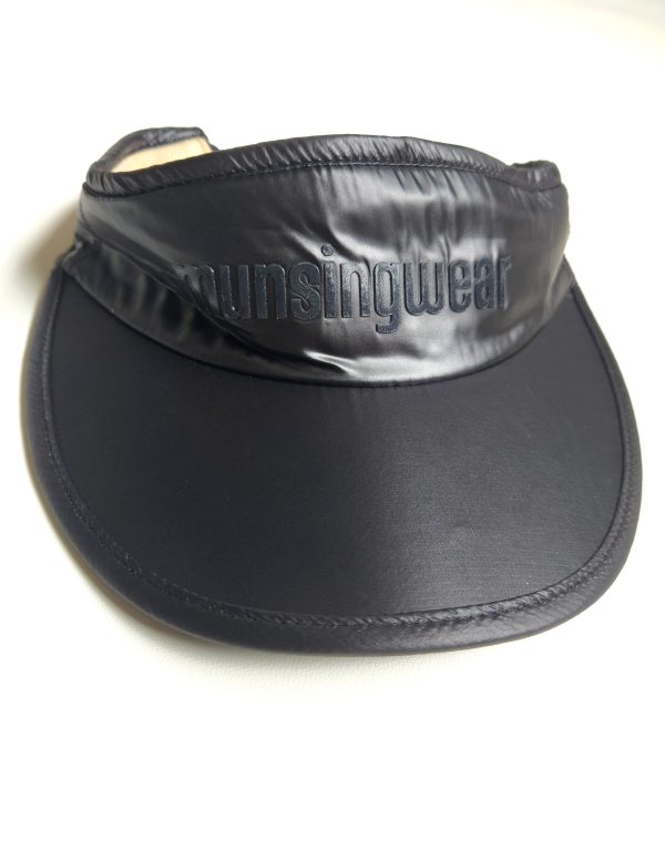 Munsingwear Black High Golf Visor