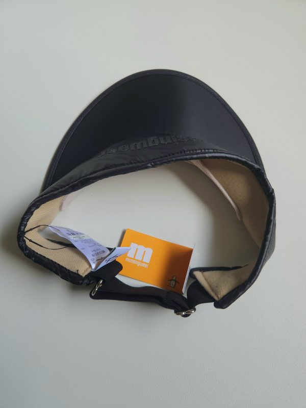 Munsingwear Black High Golf Visor