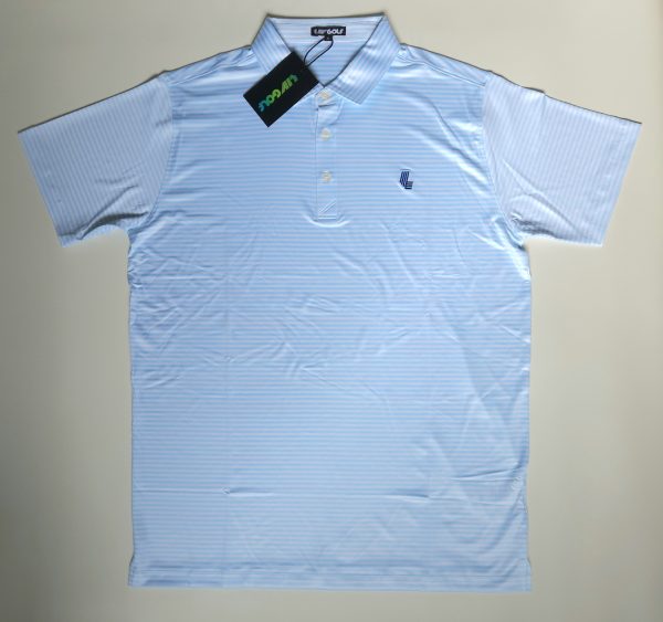 LIV Golf Men Striped Polo Shirt
