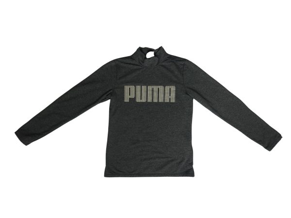Puma Grey Heathered Women Long Sleeve Golf Dress
